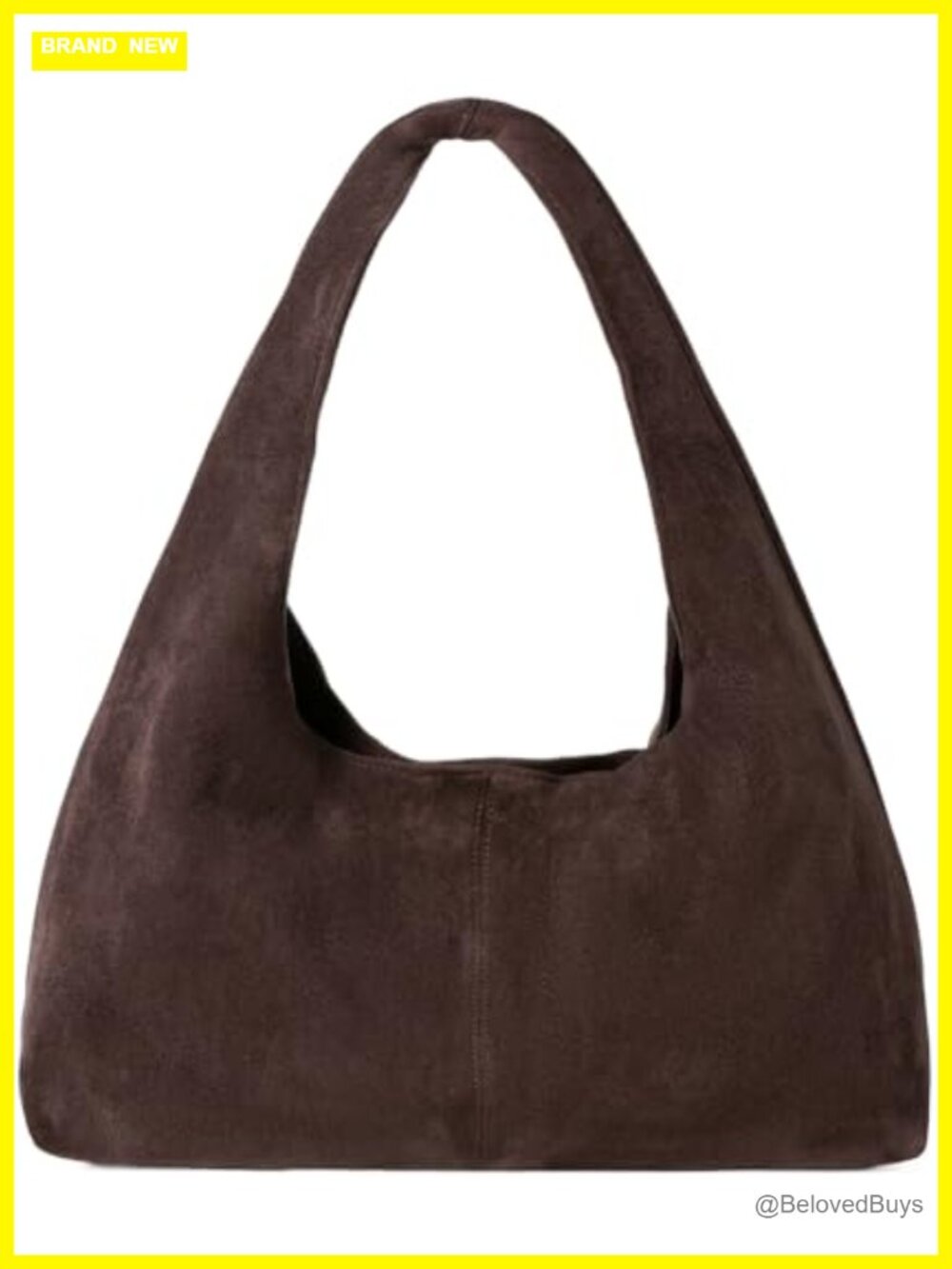 Slouchy Suede Hobo Shoulder Bag Women's Underarm Tote Handbag Purses